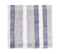 Emporio Armani - Sciarpa in misto modal con righe jacquard - - Accessories - Donna - Blu - ONE SIZE
