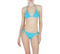 Emporio Armani Set Bikini da Donna con Logo Lover String, Turchese, XS