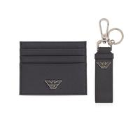 Emporio Armani - Set Porta Carte e Portachiavi - - Accessories - Uomo - Marrone - ONE SIZE