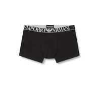 Emporio Armani Shiny Logoband 3-Pack Trunk Trunks, Nero/Nero/Nero, L Men's