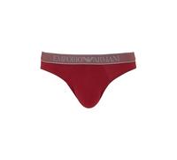 Emporio Armani Shiny Logoband Brief Mutande da Uomo, Rosso, M