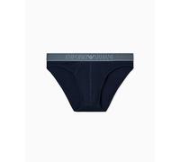 Emporio Armani Slip da Uomo con Logo Lucido, Blu, L, Blu, L