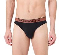 Emporio Armani Slip da Uomo con Logo Lucido, Nero, L, Nero, L