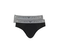 Emporio Armani Endurance 2-Pack Brief Mutande da Uomo, Nero, M