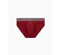 Emporio Armani Slip da Uomo Shiny Logoband, Rosso, L, Rosso, L