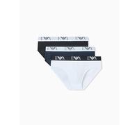 EMPORIO ARMANI Slip Uomo, Bianco/AR.Blue/Nero, L