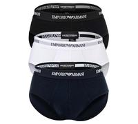 EMPORIO ARMANI Slip Uomo, Bianco/AR.Blue/Nero, S