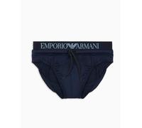 Emporio Armani Slip Uomo Logo Band Blu M, Armani Blu, M