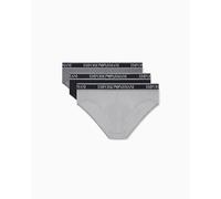 EMPORIO ARMANI Slip Uomo, Nero/Acciaio/Grigio, M