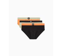 EMPORIO ARMANI Slip Uomo, Nero/Salvia/Camelia, L