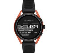 Emporio Armani - Smartwatch Uomo Connected Gen 5 Matteo Cassa in Alluminio Rosso e Cinturino in Gomma Nero ART5025