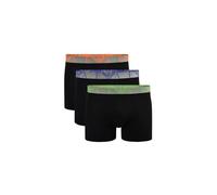 Emporio Armani Stretch Cotton Bold Monogram 3-Pack Boxer, Boxer Uomo, Multicolore (Black-Black-Black), XL