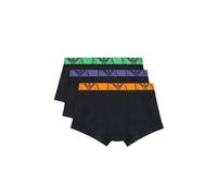 Emporio Armani Stretch Cotton Bold Monogram 3-Pack Trunk, Boxer Uomo, Multicolore (Marine-Marine-Marine), M