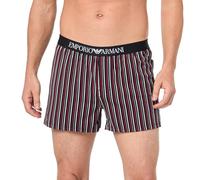 Emporio Armani Stretch Cotton Classic Pattern Mix Boxer, Boxer Uomo, Multicolore (Red Stripes Print), L