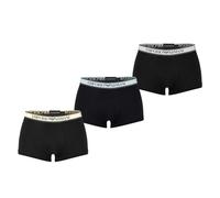 Emporio Armani Stretch Cotton Core Logoband 3-Pack Trunk, Boxer Uomo, Nero (Black-Black-Black), M