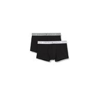 Emporio Armani Stretch Cotton Endurance 2-Pack-Trunk, Boxer Uomo, Multicolore (Black-Black), L