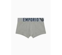 Emporio Armani Stretch Cotton Megalogo Trunk, Boxer Uomo, Grigio (Stone), XL