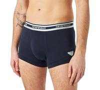Emporio Armani Stretch Cotton Shiny Logoband Trunk, Boxer Uomo, Blu (Marine), L