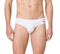 Emporio Armani Swimwear Brief Embroidery Logo Slip da Bagno, Black, 50 Uomo