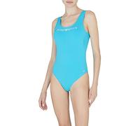 Emporio Armani Women's Logo Lover Swimsuit Costume da Bagno One Piece, Turchese, M Donna