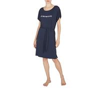 Emporio Armani Swimwear Donna Stretch Viscose Short Dress, Marine, S, Blu Marino, S