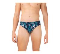 Emporio Armani Swimwear Men's Over Logo Low Swim Briefs, Eclipse, 48, Eclissi