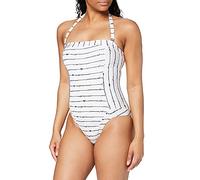 Emporio Armani Swimwear Swimsuit Mania Tuta da Nuoto One Piece, Logo Bianco Nero, S Donna