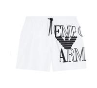 Emporio Armani, ,Swimwear ,Uomo ,Bianco ,M Bold Logo Swim Shorts