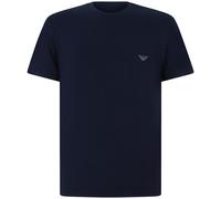EMPORIO ARMANI - T-shirt blu con mini logo per uomo