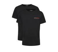 Emporio Armani Core Logoband Crew Neck 2-Pack T-Shirt, Nero/Nero, S Men's