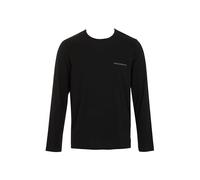 Emporio Armani T-shirt Cotone Puro a maniche lunghe Uomo Nero M