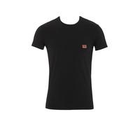 Emporio Armani T-Shirt Girocollo da Uomo con Logo Lucido Nero S Slim Fit, Nero, S