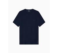 Emporio Armani T-Shirt Girocollo Elastico Basic Uomo Blu S Regular Fit, Blu, S