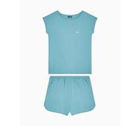 Emporio Armani Ew000495_af19023 Short Sleeve Pyjama Blu M Donna