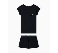 Emporio Armani Ew000495_af19023 Short Sleeve Pyjama Nero L Donna