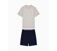 Emporio Armani Em000400_af18881 Short Sleeve Pyjama Blu L Uomo