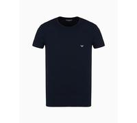 EMPORIO ARMANI T-Shirt Uomo Shiny Logoband S/Manica Blu XL, Armani Blu, XL