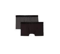 Emporio Armani Tartan Gift Box 2-Pack Trunk Trunks, Stampa Righe/Nero, S Men's