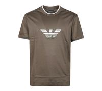Emporio Armani, ,Tops ,Uomo ,Marrone ,L Eagle Embroidery T-Shirt