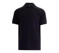Emporio Armani, ,Tops ,Uomo ,Nero ,L Polo Arrotondata con Micro Aquila