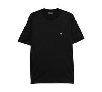 Emporio Armani, ,Tops ,Uomo ,Nero ,S T-shirt con logo ricamato