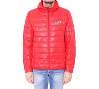 Emporio Armani Train Core Down - Piumino da uomo con cappuccio rosso M