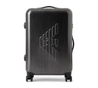 Emporio Armani - Trolley Medio Unisex con Aquila Maxi in Rilievo - - Suitcases - Uomo - Nero - ONE SIZE