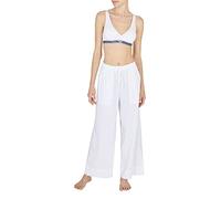 Emporio Armani Trousers Ultralight Popeline, Pantaloni Donna, Bianco, XS