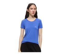 Emporio Armani - TShirt MC logo viscosa - - Tops - Donna - Blu - S