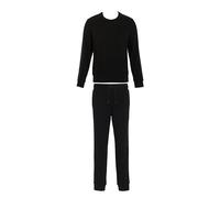 Emporio Armani TUTA LOUNGEWEAR UOMO IN SPUGNA BASIC NERO L, Nero, L