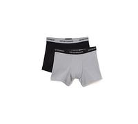 Emporio Armani Underwear 2-Pack Boxer Essential Core Logoband, Boxer da Uomo, Multicolore (Black/Grey), XL