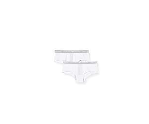 Emporio Armani Underwear 2-Pack Cheeky Pants, Biancheria Intima Donna, Bianco, L