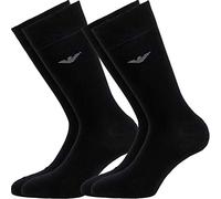 Emporio Armani Underwear 2-Pack Short Socks Calzini, Onyx, TU (Pacco da 2) Uomo