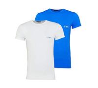 Emporio Armani Underwear 9p715 T-shirt Uomo, Nero (Bianco/Onda 14210), Medium (Medium UK)